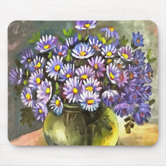 キング・ジョージ・アスターは金属製の花瓶を入れている マウスパッド (正面)