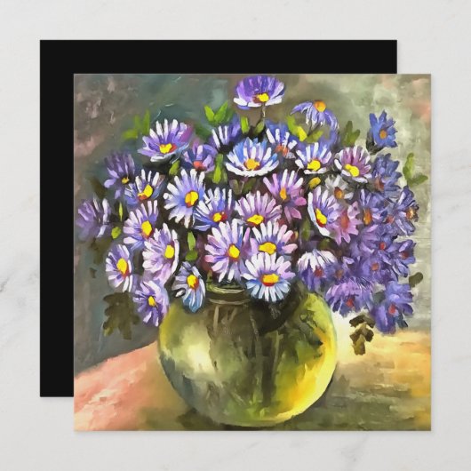 キング・ジョージ・アスターは金属製の花瓶を入れている 招待状 (正面/裏面)