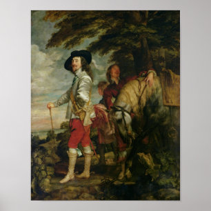 キング・チャールズ1世イングランド・アウト・狩り, c.1635 ポスター
