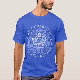 キング・チャールズ3世の英国の戴冠式ロゴ・エンブレム Tシャツ