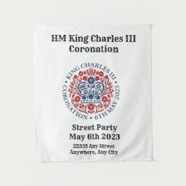 キング・チャールズ3世戴冠式の背景 タペストリー