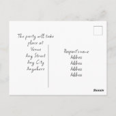 キング・チャールズIII編集可能記念はがき ポストカード (裏面)