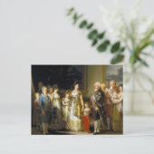 キング・チャールズIVJose de Goyaのファミリーポートレート ポストカード (スタンド正面)