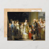 キング・チャールズIVJose de Goyaのファミリーポートレート ポストカード (正面/裏面)
