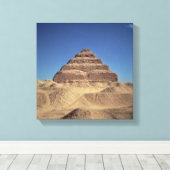 キング・ドジョザーのステップピラミッド紀元前2630年～2611年 キャンバスプリント (インサイチュ (ウッドフロア))