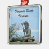 キング・ネプチューン・パーク、バージニアビーチ、VA メタルオーナメント (左)