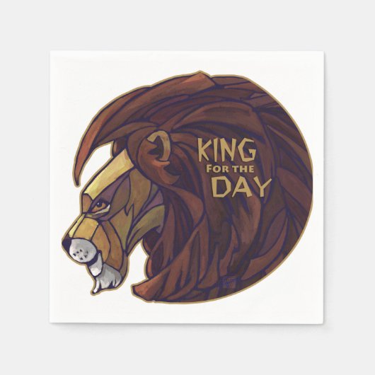 キング・フォー・ザ・デイ スタンダードカクテルナプキン (正面)