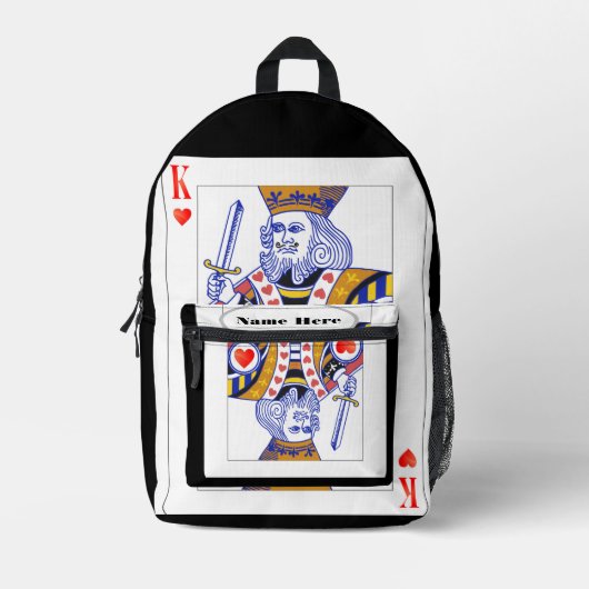 キング プリントバックパック (正面)