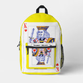 キング プリントバックパック (正面)