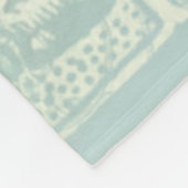 キング·プロテア·フローラ·エレガントヴィンテージ·チック フリースブランケット (角)