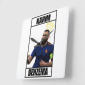 キング・ベンツ スクエア壁時計 (傾斜)