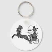 キング・ラムセス二世エジプトヴィンテージ・アート・キーチェーン! キーホルダー (正面)