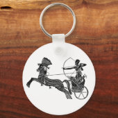 キング・ラムセス二世エジプトヴィンテージ・アート・キーチェーン! キーホルダー (正面)