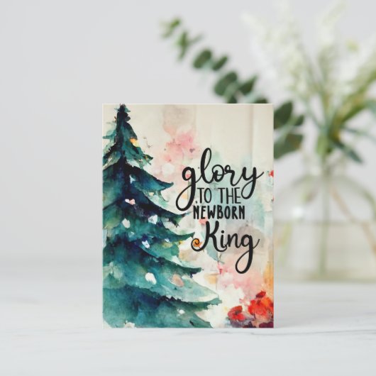 キング・生まれたばかりのクリスマス・キャロルの栄光 シーズンポストカード (スタンド正面)