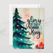 キング・生まれたばかりのクリスマス・キャロルの栄光 シーズンポストカード (正面/裏面)