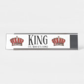 "キング" （'TILママが家に帰る） デスクネームプレート (正面)