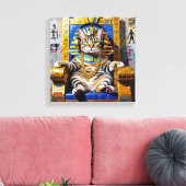 キングTUT-CHAUSIE CAT 2 キャンバスプリント (インサイチュ (リビング))