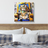 キングTUT-CHAUSIE CAT 2 キャンバスプリント (インサイチュ (寝室))