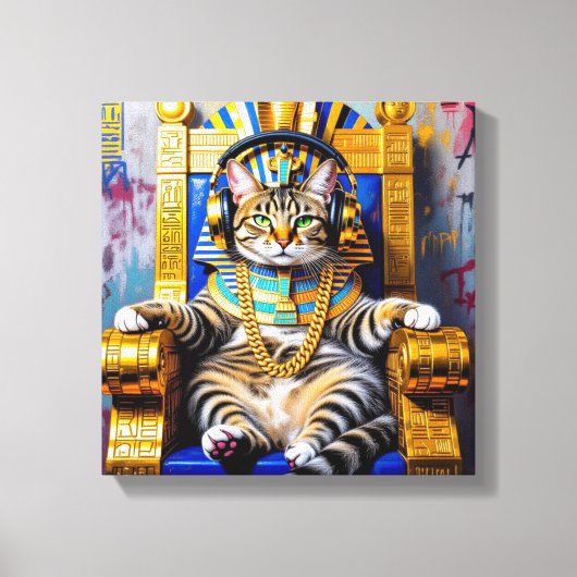 キングTUT-CHAUSIE CAT 4 キャンバスプリント (正面)