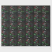 キンザのための美しいアフリカ系アメリカ人女性 ラッピングペーパー (フラット)