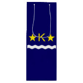 キンシャサ国旗、コンゴワイン抱き枕 ワインギフトバッグ (正面)