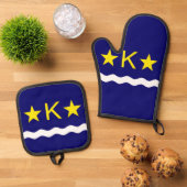 キンシャサ国旗、コンゴ平方紙コースター 鍋つかみ&鍋敷きセット (トップダウン)