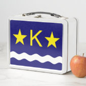 キンシャサ国旗、コンゴ金属弁当箱 メタルランチボックス (インサイチュ)