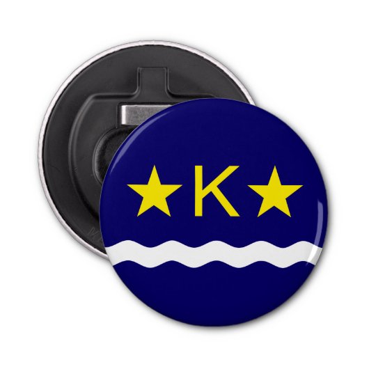 キンシャサ州旗、コンゴボトル開放者 栓抜き (正面)