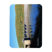 キンズアダム貯水池カラフル秋シーンお土産 マグネット (縦)