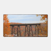キンズアパーソナライズされたブリッジ州パークトレインブリッジ デスクマット (正面)