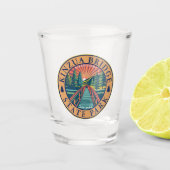 キンズアブリッジ州パークペンシルバニアレトロバッジ ショットグラス (正面)