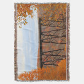 キンズア鉄道橋スカイウォーク秋紅葉カラー スローブランケット (正面縦)