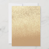 キンセの偽グリッターひまわり誕生日招待状 招待状 (裏面)