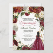 キンセアニェラお祝いブルゴーニュフローラアフロラティナ 招待状 (正面)