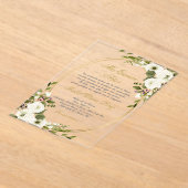 キンセアニェラでのアクリルスペインの招待 アクリル招待状 (レイダウン)