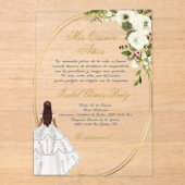 キンセアニェラでのアクリルスペインの招待 アクリル招待状 (正面)