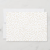 キンセアニェラと写真 – 金ゴールドピンクフローラ 招待状 (裏面)