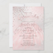 キンセアニェラのワンピース+コンフェッティ イリデッセント背景 招待状 (裏面)