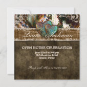 キンセアニェラの卒業生の菓子16のヴィンテージのスエードの写真 招待状 (裏面)