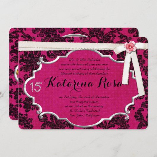 キンセアニェラの招待状 招待状 (正面/裏面)