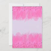 キンセアニェラの招待状fuscia15thの誕生日 招待状 (裏面)