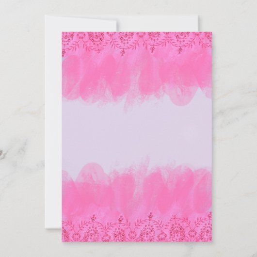 キンセアニェラの招待状fuscia15thの誕生日 招待状 (裏面)