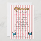 キンセアニェラの招待15th誕生日ラン 招待状 (裏面)