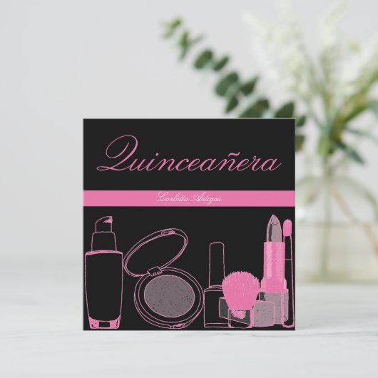 キンセアニェラの第15バースデーパーティ招待状 招待状 (スタンド正面)