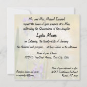 キンセアニェラの誕生日の固まりのタンポポ 招待状 (正面)