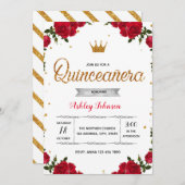 キンセアニェラの赤いパーティの招待状 招待状 (正面/裏面)