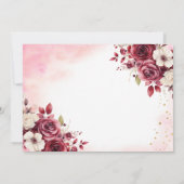 キンセアニェラは日付を保存フローラブルゴーニュ セーブザデート (裏面)