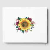 キンセアニェラひまわりライトフローラ誕生日 ゲストブック (裏面)