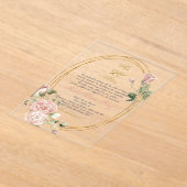 キンセアニェラへの招スペインの待 アクリル招待状 (レイダウン)