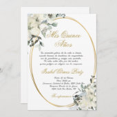 キンセアニェラへの招スペインの待 招待状 (正面/裏面)